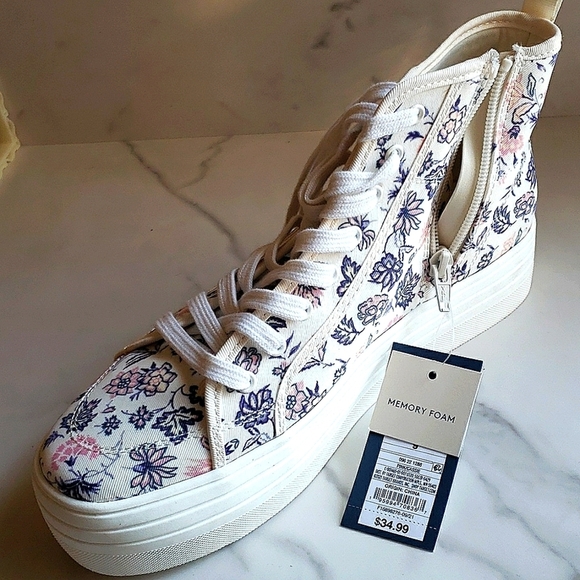 Universal Threads Cassie Floral Platform Sneakers Size 10 - Picture 4 of 9